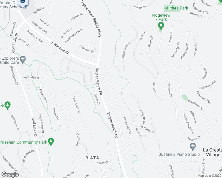 map of restaurants, bars, coffee shops, grocery stores, and more near 828 Hildebrand Circle in Folsom