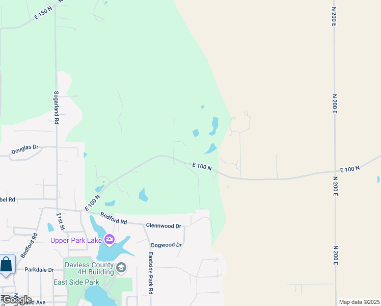 map of restaurants, bars, coffee shops, grocery stores, and more near 1340 East 100 North in Washington