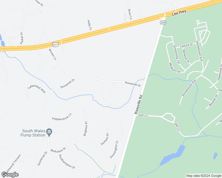 map of restaurants, bars, coffee shops, grocery stores, and more near Welton Pond Court in Culpeper County