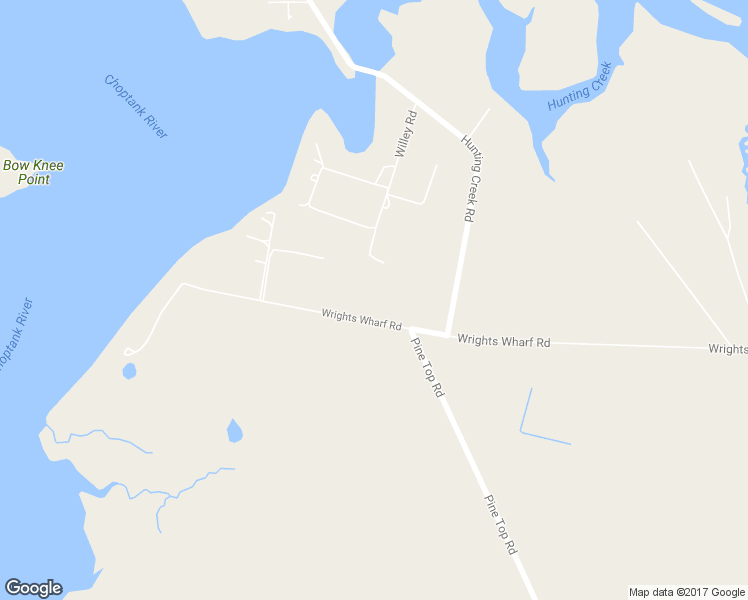 map of restaurants, bars, coffee shops, grocery stores, and more near 3836 Wrights Wharf Road in Hurlock