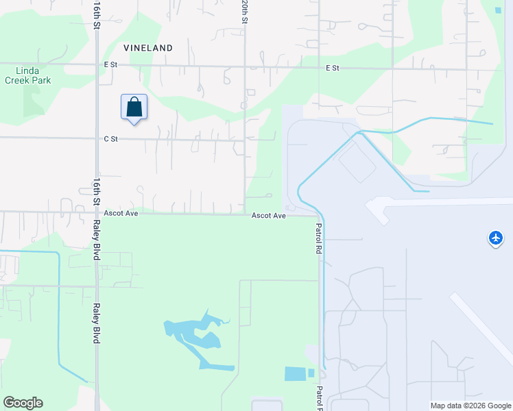 map of restaurants, bars, coffee shops, grocery stores, and more near 5632 20th Street in Rio Linda