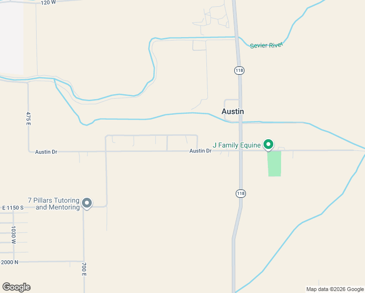 map of restaurants, bars, coffee shops, grocery stores, and more near 1165 East Austin Drive in Elsinore