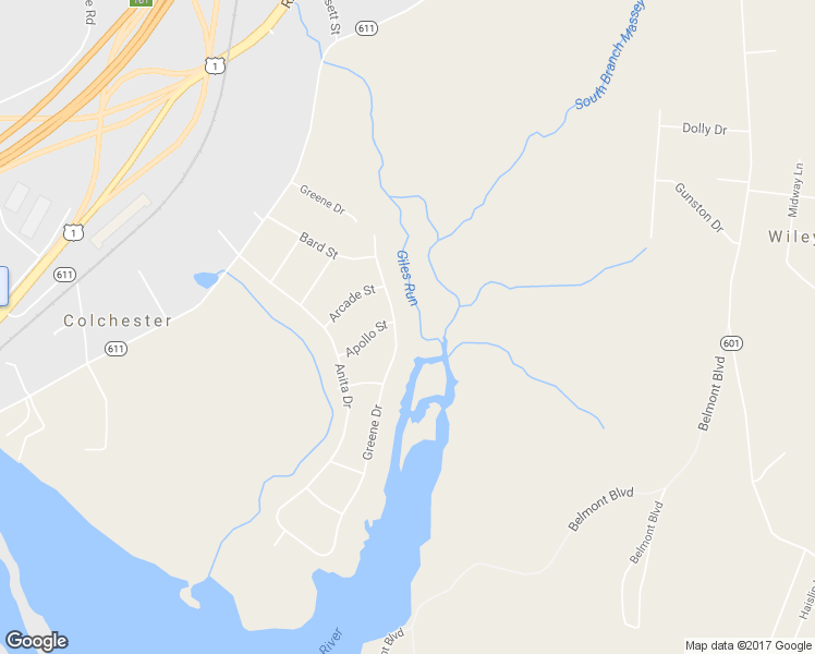 map of restaurants, bars, coffee shops, grocery stores, and more near 10601 Greene Drive in Lorton
