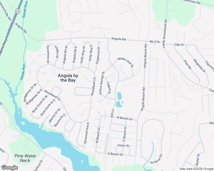 map of restaurants, bars, coffee shops, grocery stores, and more near 23121 Prince George Drive in Lewes