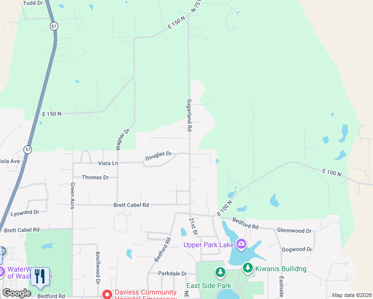 map of restaurants, bars, coffee shops, grocery stores, and more near 18 Douglas Drive in Washington