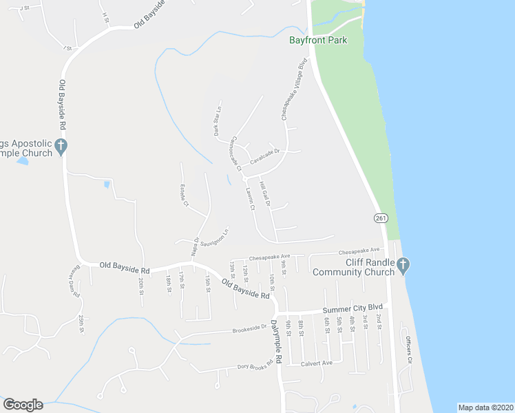 map of restaurants, bars, coffee shops, grocery stores, and more near 3175 Lawrin Court in Chesapeake Beach