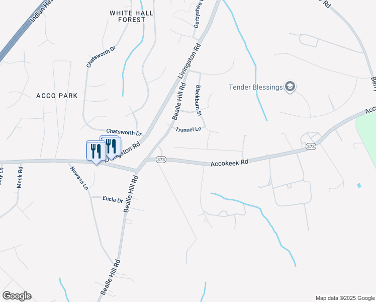 map of restaurants, bars, coffee shops, grocery stores, and more near 1111 Ellingwood Drive in Accokeek