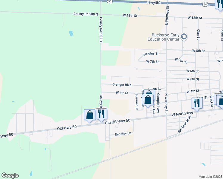 map of restaurants, bars, coffee shops, grocery stores, and more near 322 Summer Street in Flora