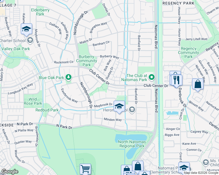 map of restaurants, bars, coffee shops, grocery stores, and more near 2372 Donner Pass Avenue in Sacramento