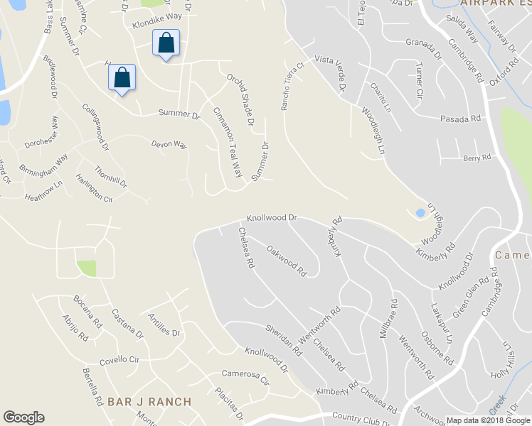 map of restaurants, bars, coffee shops, grocery stores, and more near 2709 Knollwood Drive in Cameron Park
