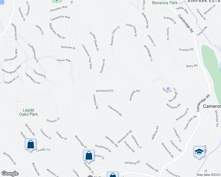 map of restaurants, bars, coffee shops, grocery stores, and more near 2731 Knollwood Drive in Cameron Park