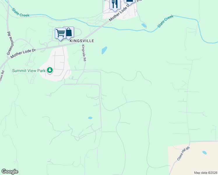 map of restaurants, bars, coffee shops, grocery stores, and more near 3081 Gold Country Drive in Diamond Springs