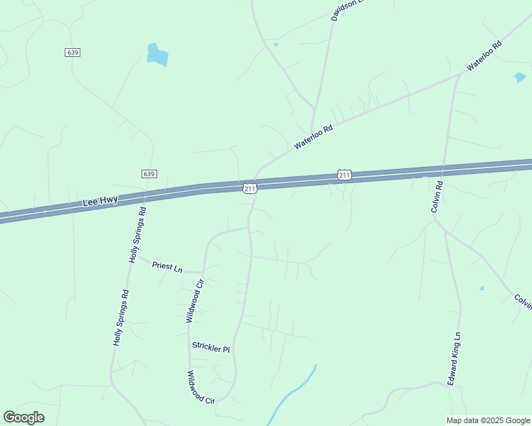 map of restaurants, bars, coffee shops, grocery stores, and more near 2191 Wildwood Forest Boulevard in Amissville