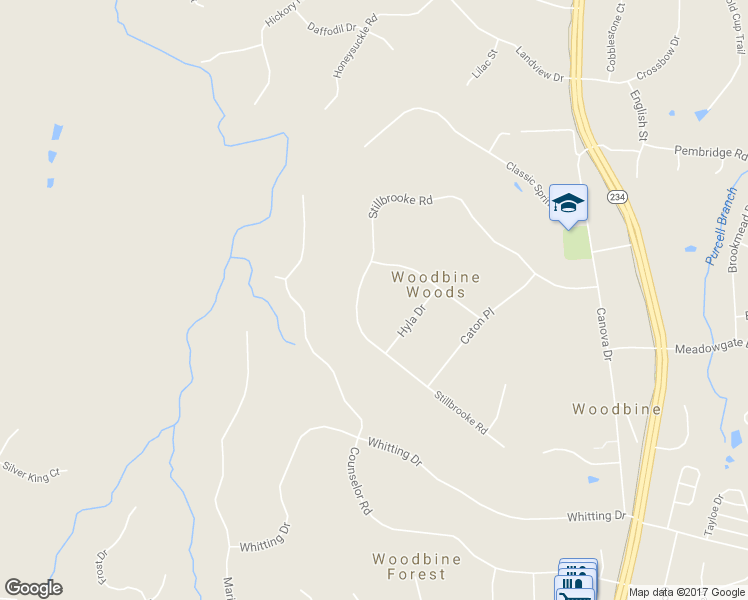 map of restaurants, bars, coffee shops, grocery stores, and more near 8041 Stillbrooke Road in Manassas