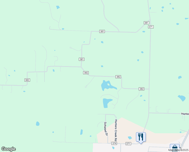 map of restaurants, bars, coffee shops, grocery stores, and more near 10722 County Road 382 in Holts Summit