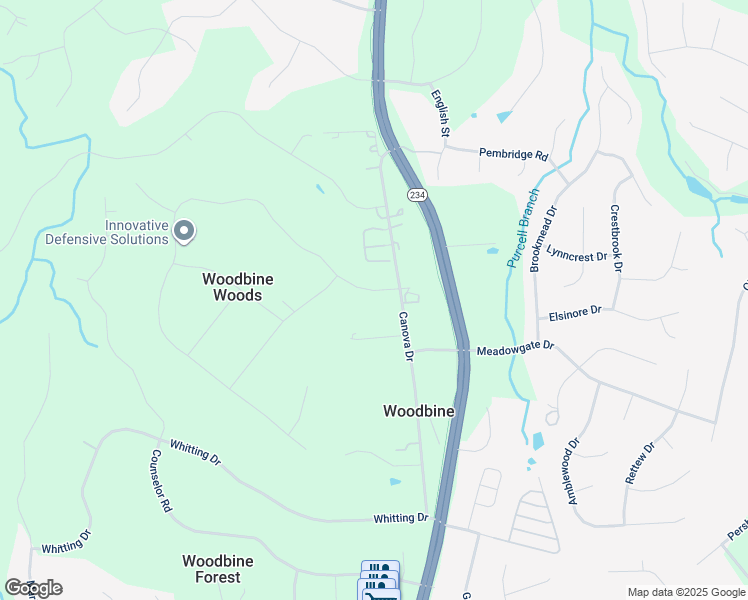 map of restaurants, bars, coffee shops, grocery stores, and more near 8001 Stillbrooke Road in Manassas