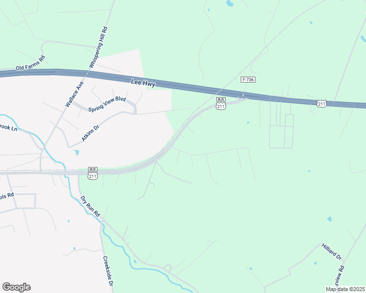map of restaurants, bars, coffee shops, grocery stores, and more near 1860 US Highway 211 E Bsn in Luray