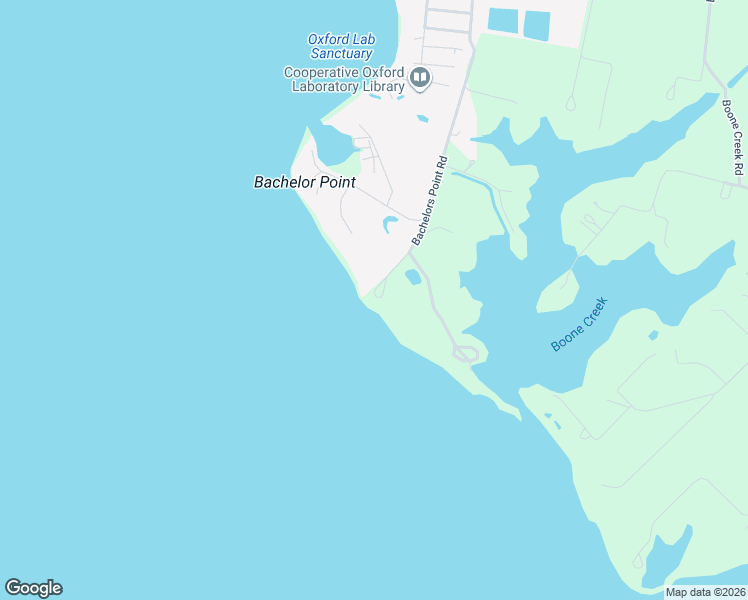 map of restaurants, bars, coffee shops, grocery stores, and more near 4480 Bachelors Point Road in Oxford