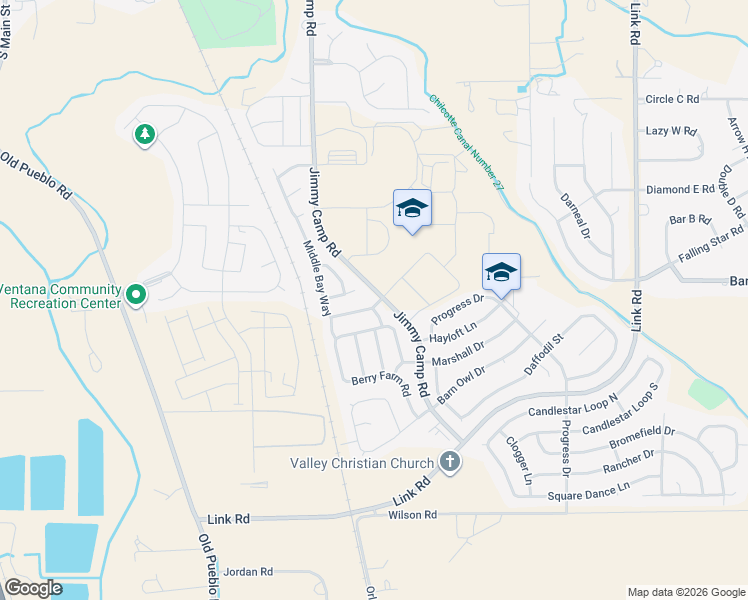 map of restaurants, bars, coffee shops, grocery stores, and more near 7780 Middle Bay Way in Fountain