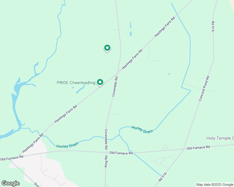 map of restaurants, bars, coffee shops, grocery stores, and more near 22545 Coverdale Road in Seaford