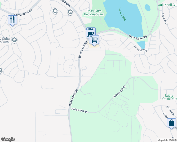 map of restaurants, bars, coffee shops, grocery stores, and more near 4040 Hawk View Road in Rescue