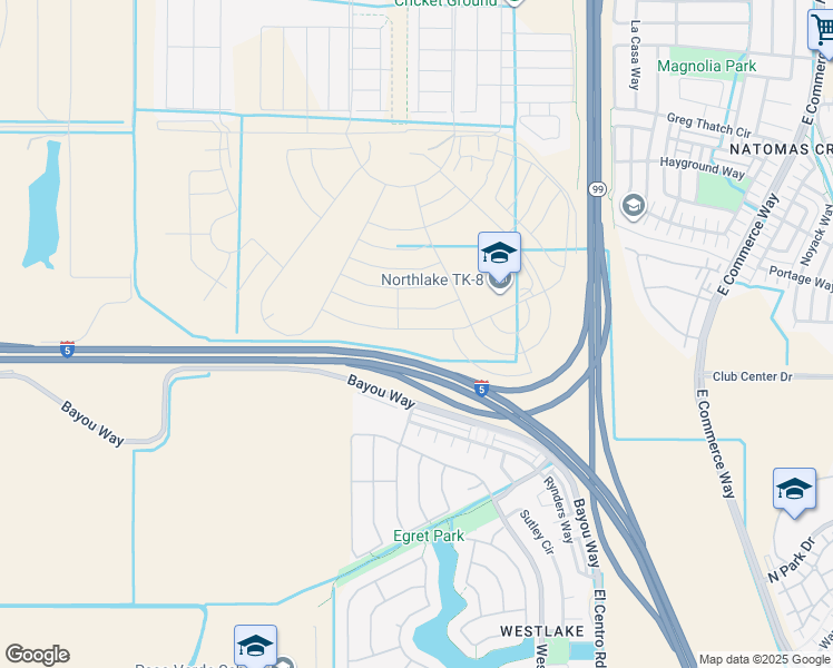 map of restaurants, bars, coffee shops, grocery stores, and more near West Side Hwy in Sacramento