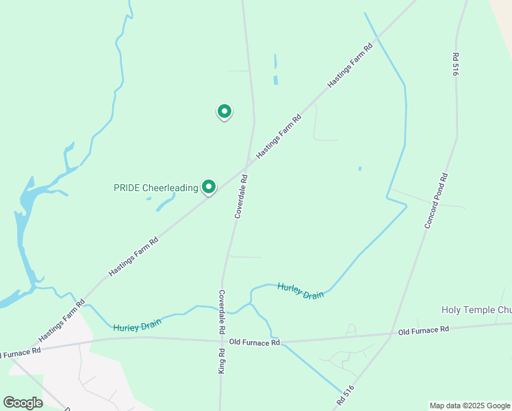 map of restaurants, bars, coffee shops, grocery stores, and more near 22545 Coverdale Road in Seaford