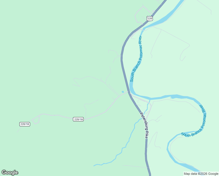 map of restaurants, bars, coffee shops, grocery stores, and more near Woodland Terrace in Pendleton County