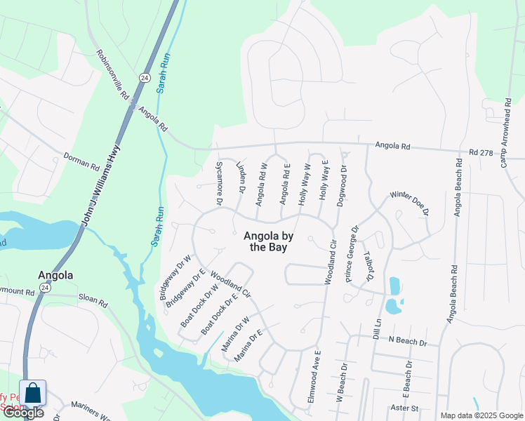 map of restaurants, bars, coffee shops, grocery stores, and more near 22898 Angola Road East in Lewes
