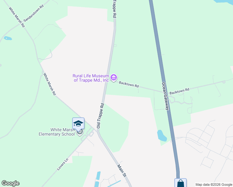 map of restaurants, bars, coffee shops, grocery stores, and more near 4502 Old Trappe Road in Trappe