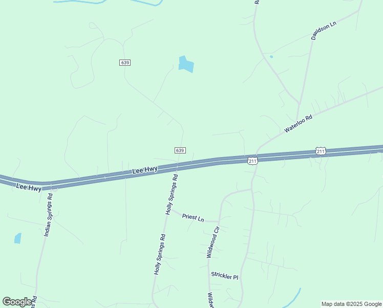 map of restaurants, bars, coffee shops, grocery stores, and more near 14983 Lee Highway in Amissville