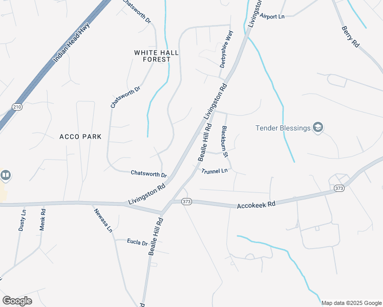 map of restaurants, bars, coffee shops, grocery stores, and more near 15500 Livingston Road in Accokeek