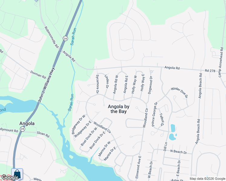 map of restaurants, bars, coffee shops, grocery stores, and more near 22898 Angola Road East in Lewes