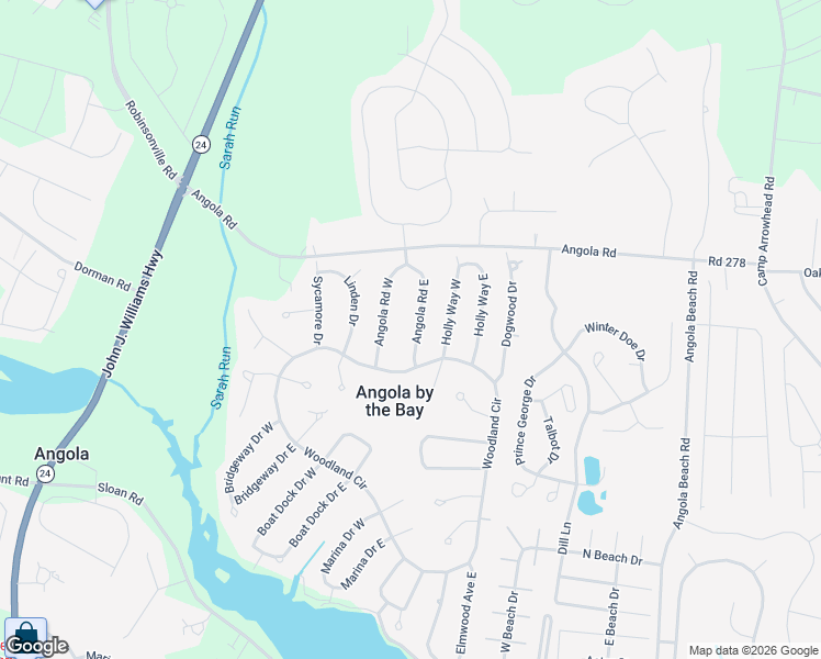 map of restaurants, bars, coffee shops, grocery stores, and more near 22896 Angola Road East in Lewes