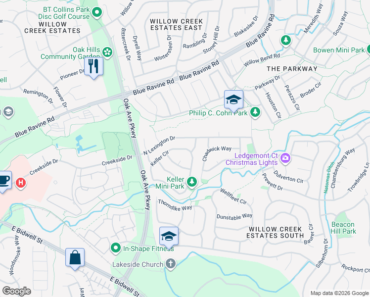 map of restaurants, bars, coffee shops, grocery stores, and more near 217 Keller Circle in Folsom