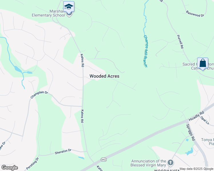 map of restaurants, bars, coffee shops, grocery stores, and more near 13000 Wooded Acres Court in Manassas
