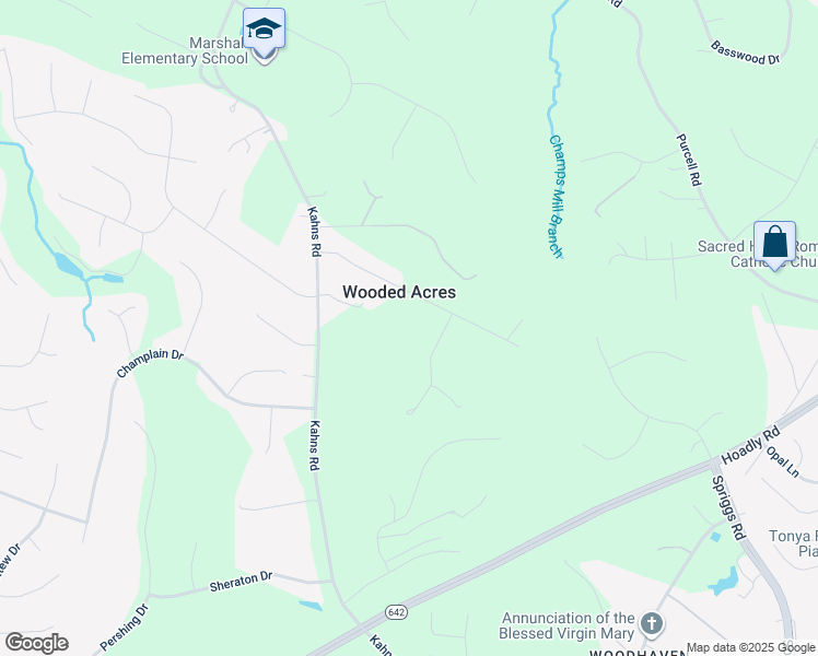 map of restaurants, bars, coffee shops, grocery stores, and more near 13000 Wooded Acres Court in Manassas