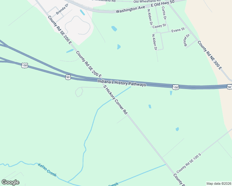 map of restaurants, bars, coffee shops, grocery stores, and more near 148 South Hickory Corner Road in Vincennes