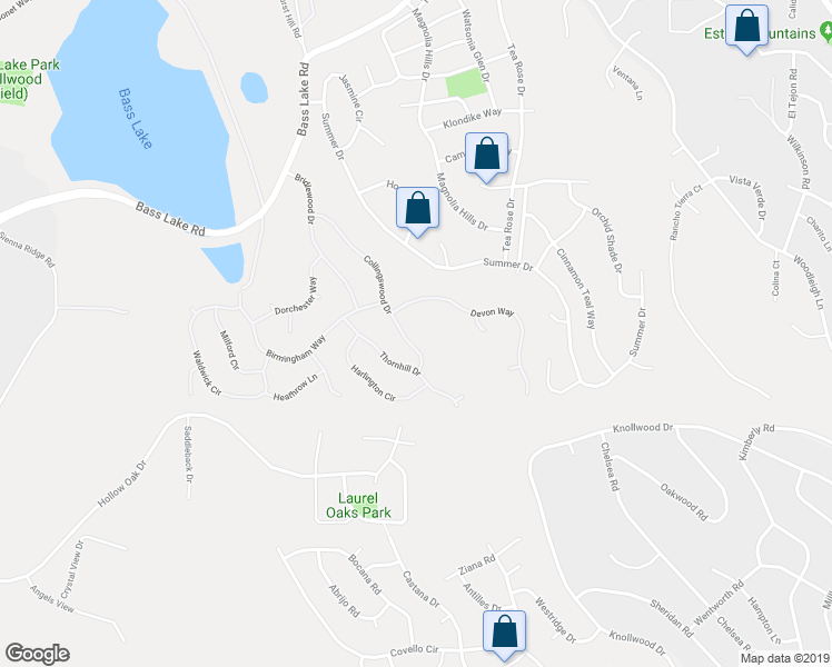 map of restaurants, bars, coffee shops, grocery stores, and more near 3245 Collingswood Drive in El Dorado Hills