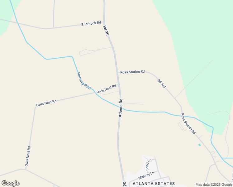 map of restaurants, bars, coffee shops, grocery stores, and more near 22511 Atlanta Road in Seaford