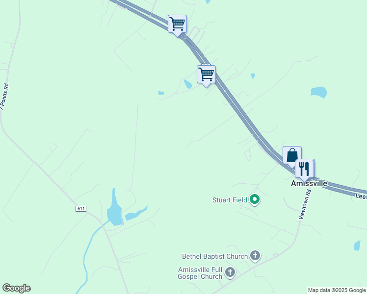 map of restaurants, bars, coffee shops, grocery stores, and more near 54 Poling Lane in Viewtown