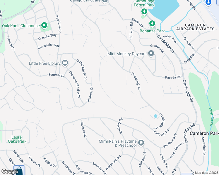 map of restaurants, bars, coffee shops, grocery stores, and more near 3341 Rancho Tierra Court in Cameron Park