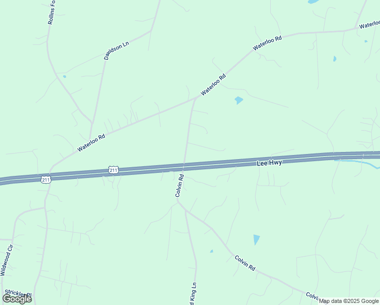 map of restaurants, bars, coffee shops, grocery stores, and more near 2095 Riley Road in Amissville