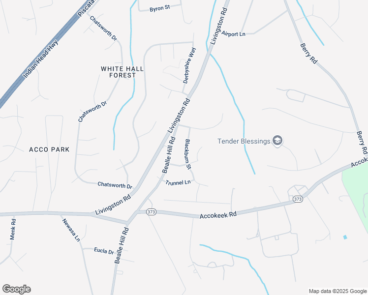 map of restaurants, bars, coffee shops, grocery stores, and more near 15701 Blackburn Street in Accokeek