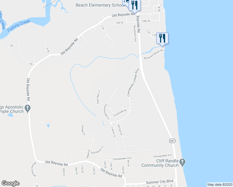 map of restaurants, bars, coffee shops, grocery stores, and more near 3351 Cannoncade Court in Chesapeake Beach