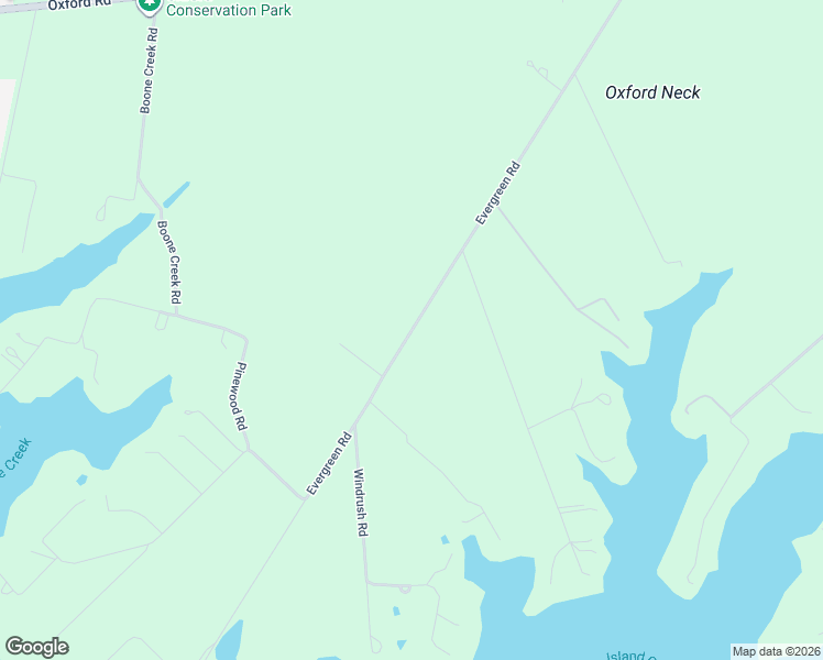 map of restaurants, bars, coffee shops, grocery stores, and more near Evergreen Road in Talbot County