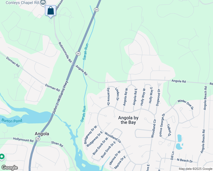 map of restaurants, bars, coffee shops, grocery stores, and more near 22813 Cottage Court in Lewes