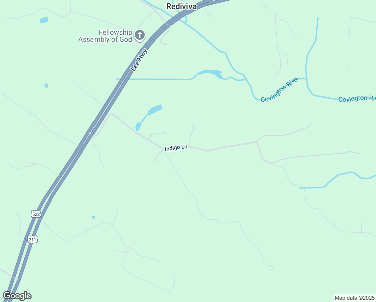 map of restaurants, bars, coffee shops, grocery stores, and more near 110 Indigo Lane in Sperryville