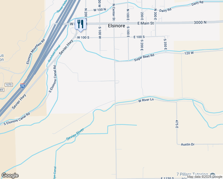 map of restaurants, bars, coffee shops, grocery stores, and more near 480 East Center Street in Monroe