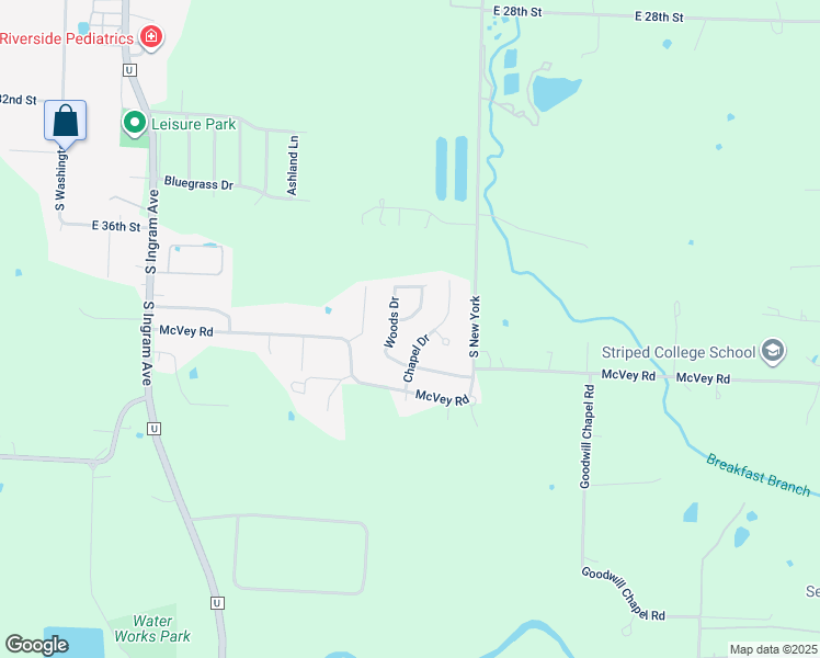 map of restaurants, bars, coffee shops, grocery stores, and more near 3830 Chapel Drive in Sedalia
